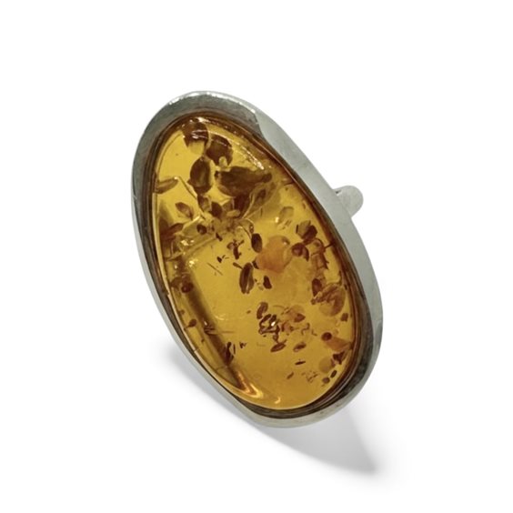 Anello Domar Donna Ambra in Argento Ambra AMBER-AN-2-280 - AMBER-AN-2-280